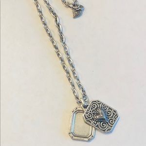 Brighton Dual Pendant with Filigree Heart & Locket